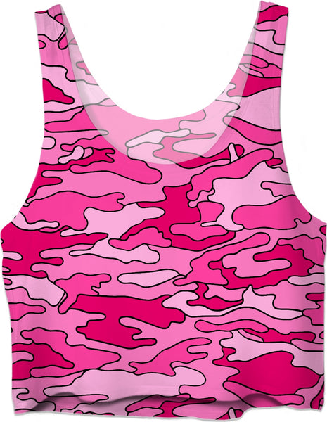 "Pink Camo" Crop Top for Breast Cancer Awareness