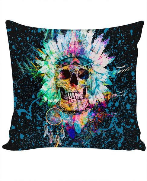 Skull Wild Spirit Couch Pillow