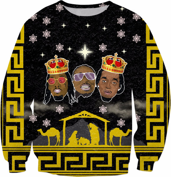 Migos Three Kings Holiday Sweatshirt