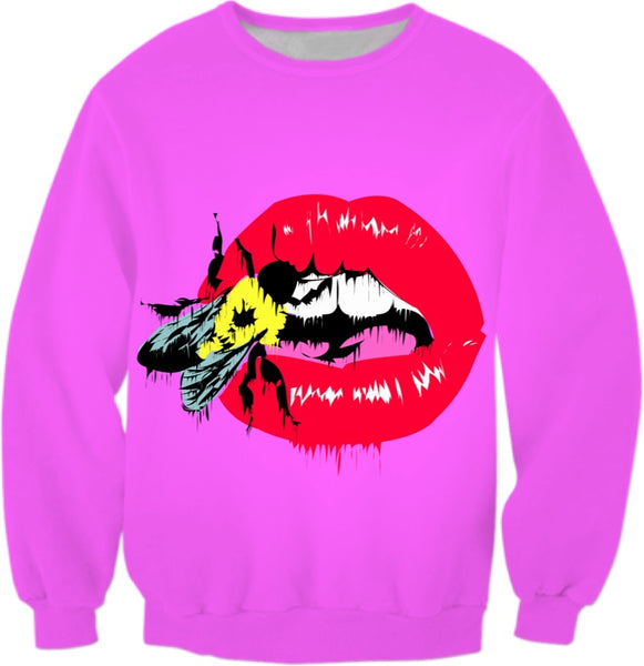 Bee On Mouth Sweatshirt