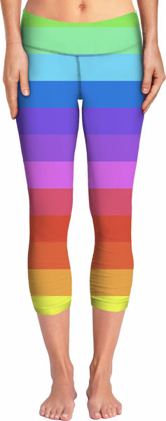 Rainbow Stripes Yoga Pants