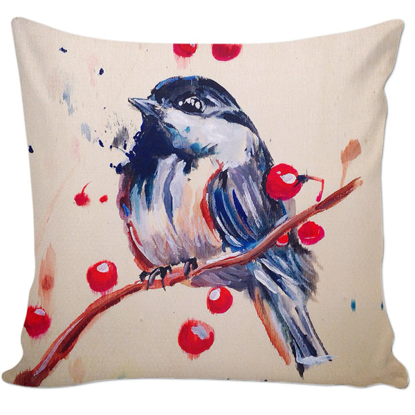 Chickadee Couch Pillow