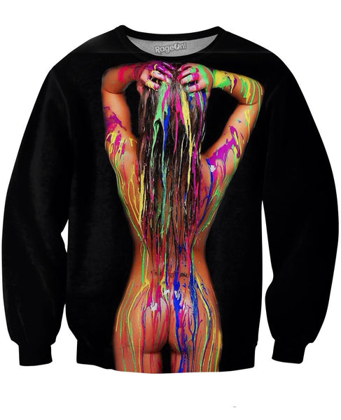 Rainbow Booty Art Crewneck Sweatshirt