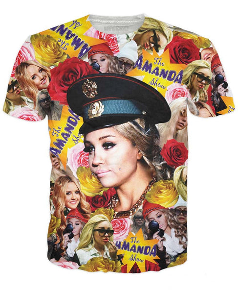 Amanda Bynes All Over Print T-Shirt