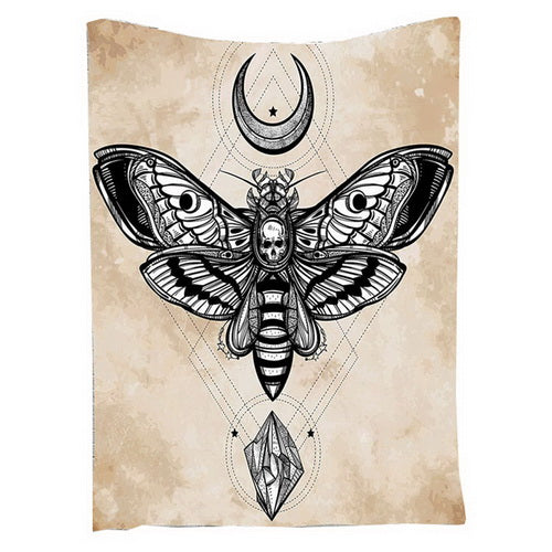 Skull Butterfly Tapestry