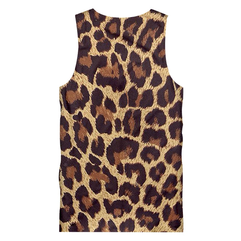 Jungle Cheetah Spots Wild Cat Leopard Sleeveless Tank Top