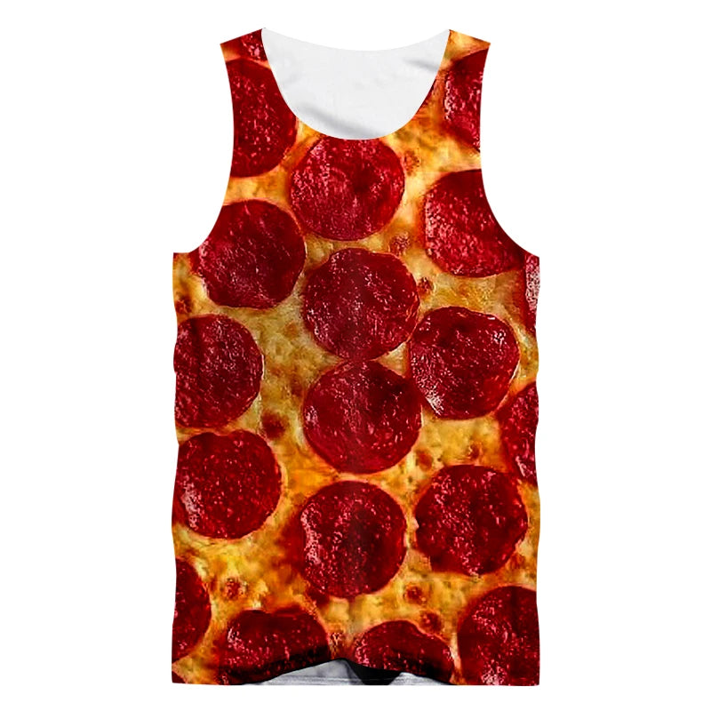 Perfect Pepperoni Pizza Sleeveless Tank Top