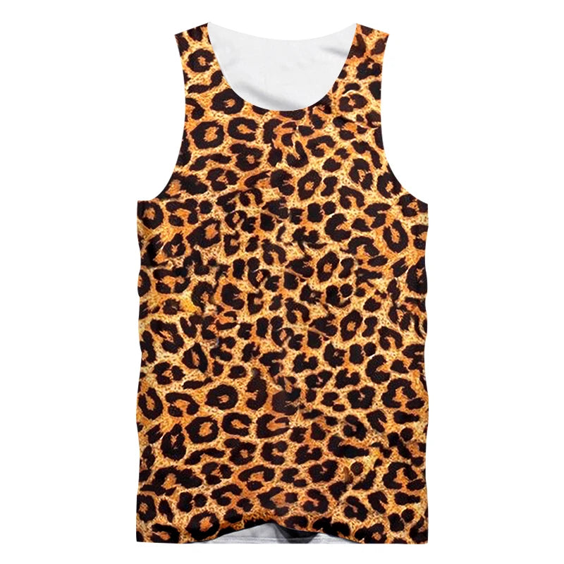 Cheetah Spots Leopard Wild Animal Sleeveless Tank Top