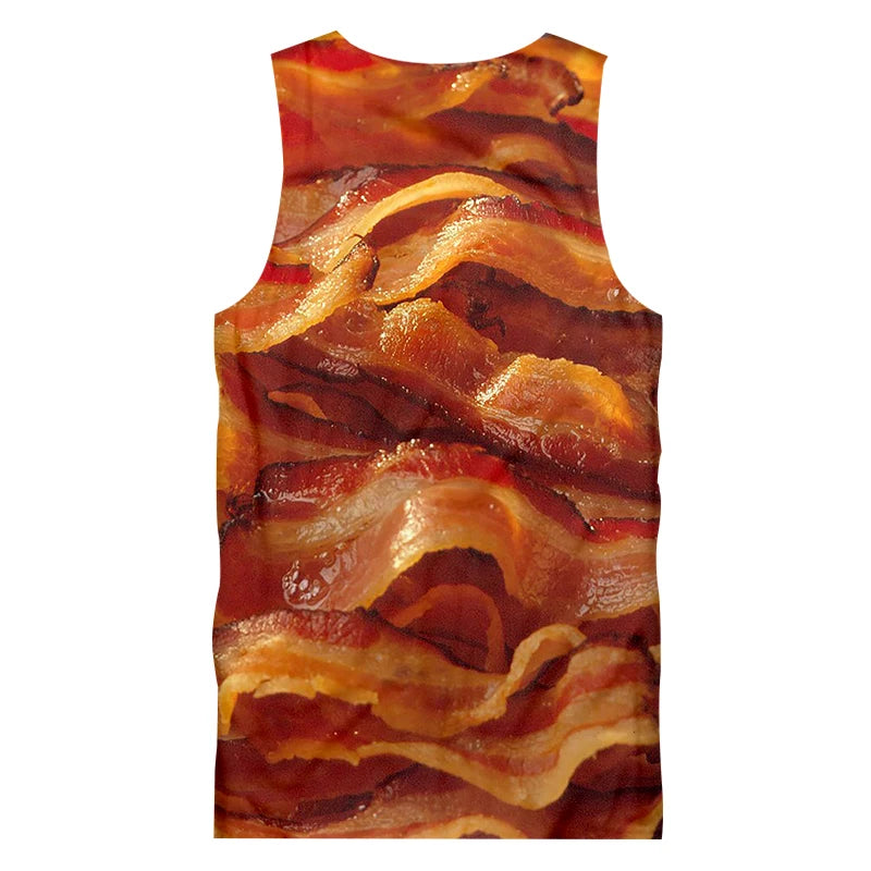 Crispy Bacon Sleeveless Tank Top