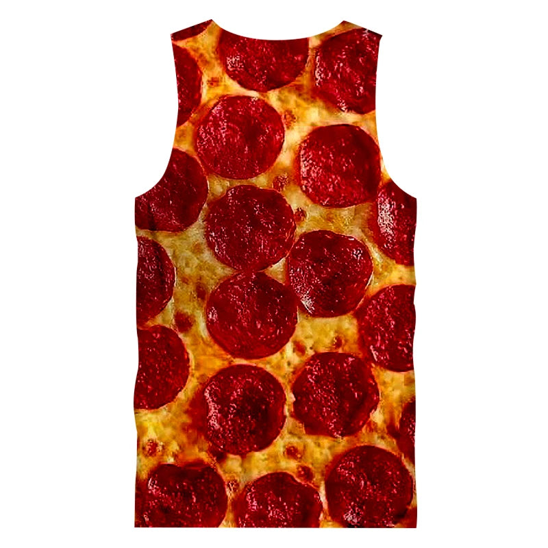 Perfect Pepperoni Pizza Sleeveless Tank Top