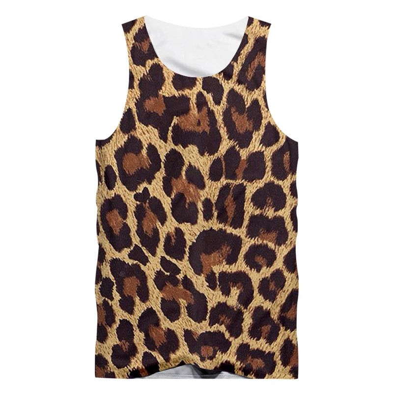 Jungle Cheetah Spots Wild Cat Leopard Sleeveless Tank Top