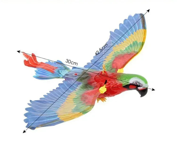 Realistic Bird Interactive Cat Toys Electric Hanging Parrot Eagle Flying Bird Cat Teaser Play Pet Toys