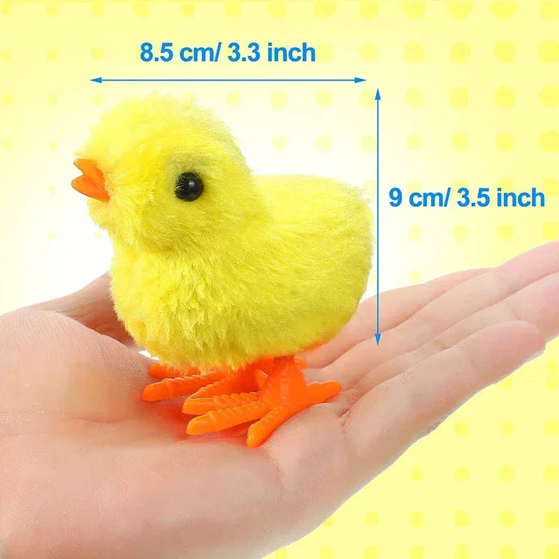 Wind Up Jumping Chicken Interactive Cat Toys Pet Teaser Kitten Toy