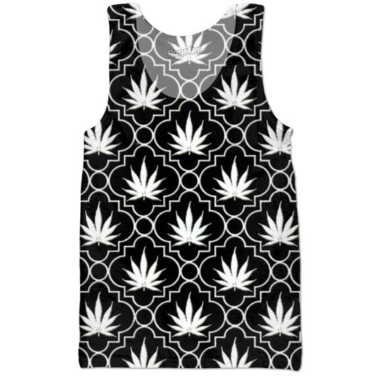 Black And White Chronic Tank Top