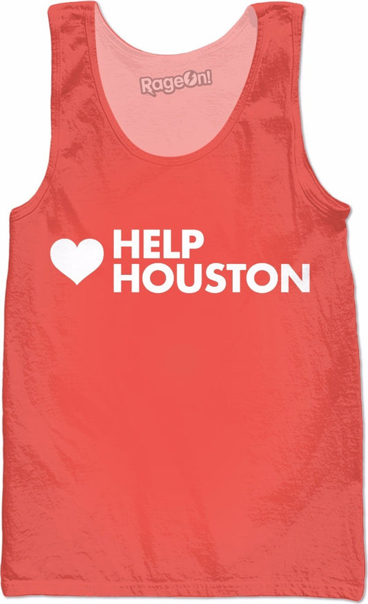 Help Houston Peach Tank Top