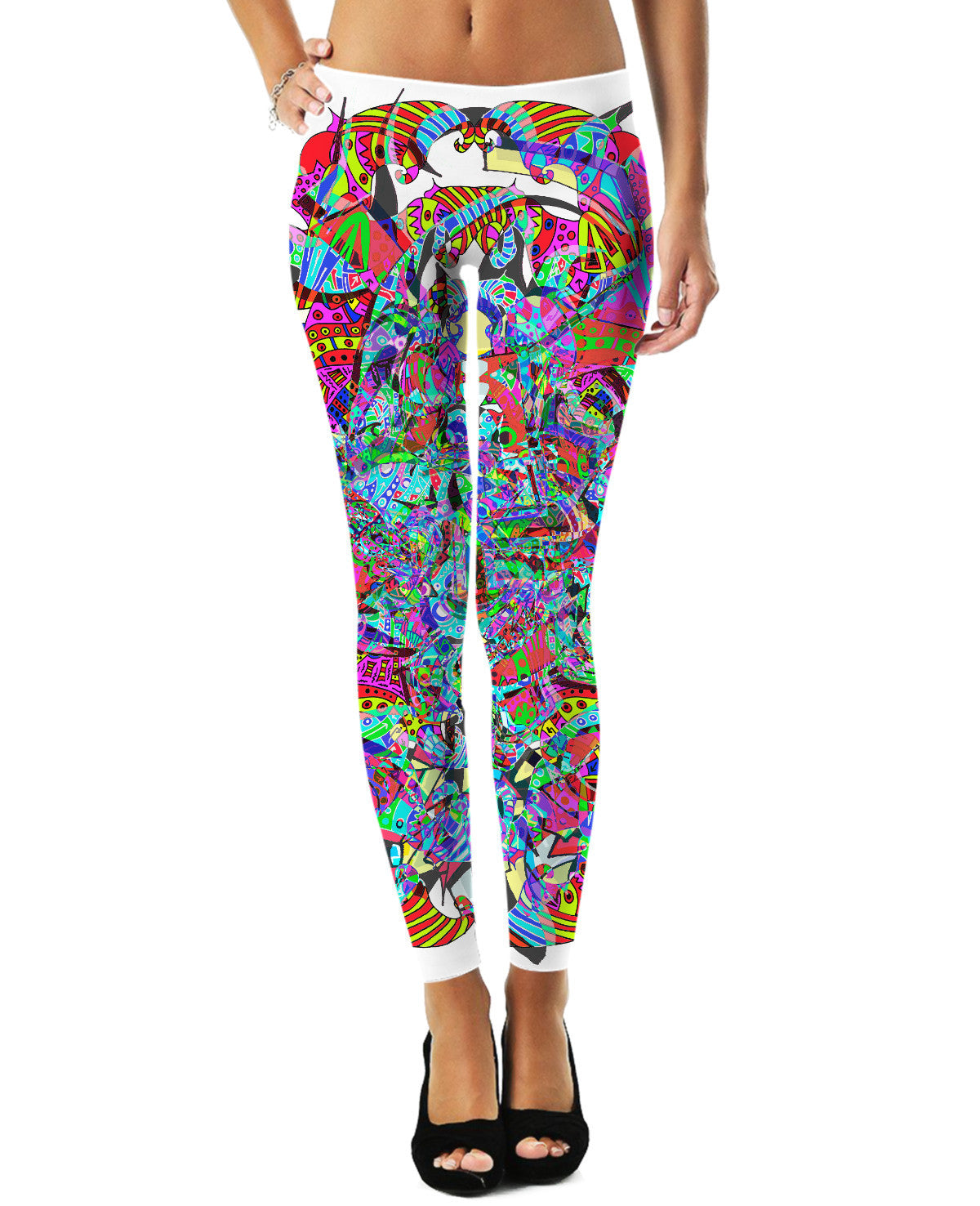 Neon Waffle Monster 12 Leggings