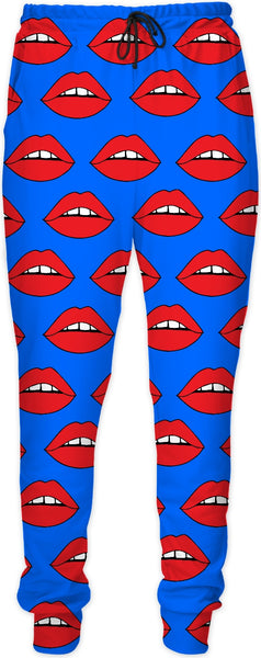Red Lips Blue Joggers