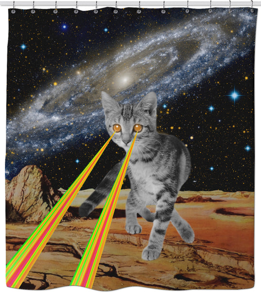 CAT SPACE Shower Curtain