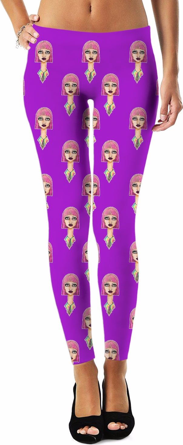 Purple Alice Leggings