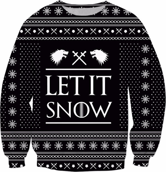 Let It Snow! Black Sweatshirt