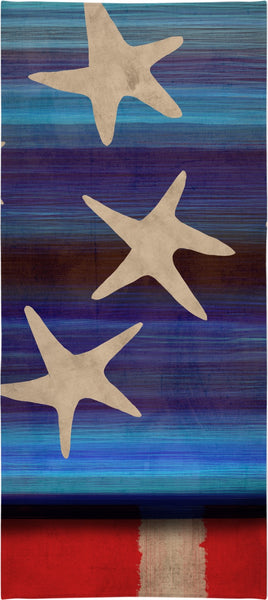 Ruth Fitta Schulz  -  Grungy Stars and Bold Stripes Beach Towel