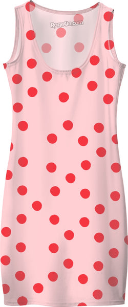 Ruth Fitta-Schulz - Pink and Red Polka Dots Dress