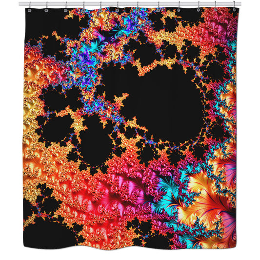 Space Lava Shower Curtain