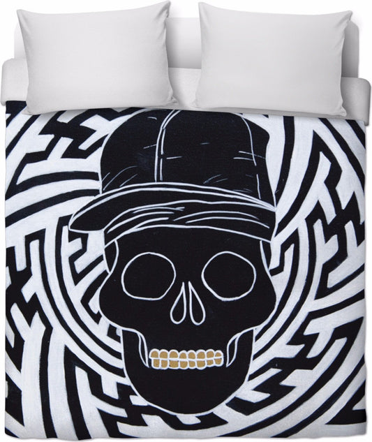 AGA Black To The Bone Duvet Cover