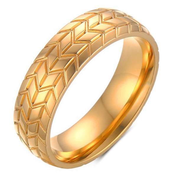 Gold Carbon Fiber Tire Ring