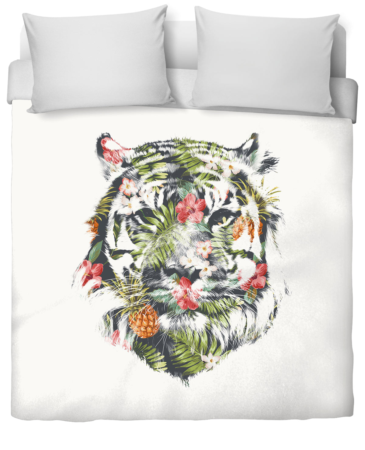 Tropical tiger Duvet Cover