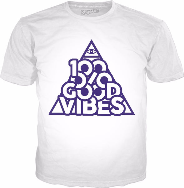 100% Good Vibes Pyramid T-Shirt