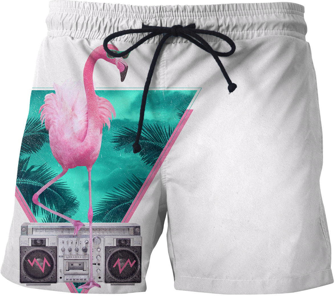 Miami flamingo Swim Trunks