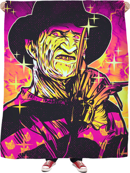 Neon Horror: Freddy Fleece Blanket