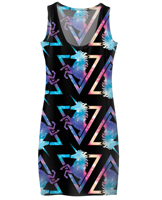 Galaxy Unicorn Pattern Dress