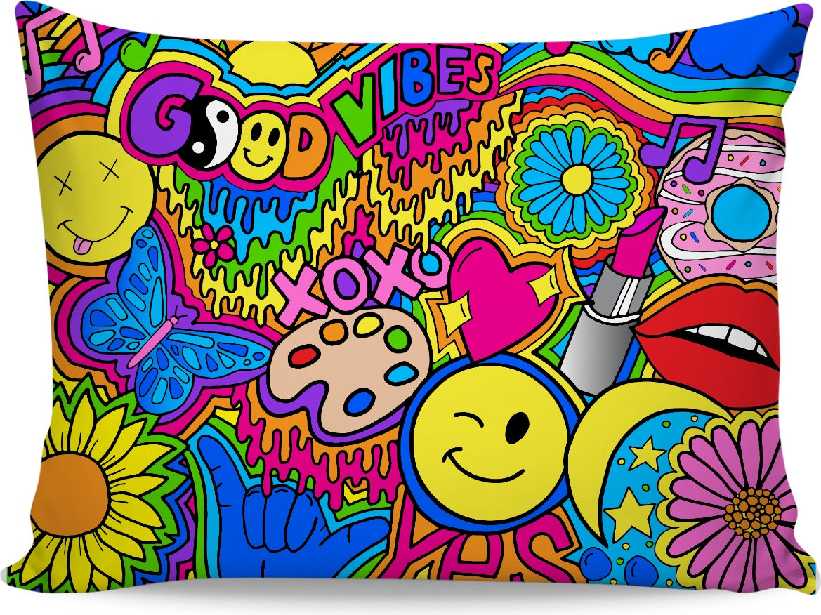 Hippie Good Vibes Pillowcase