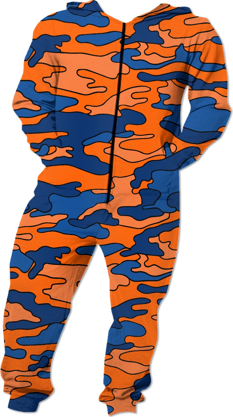 “Orange & Blue Camo” Onesie