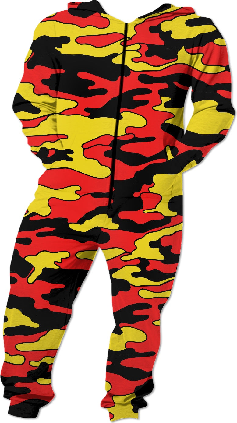 “Yellow & Red Camo” Onesie