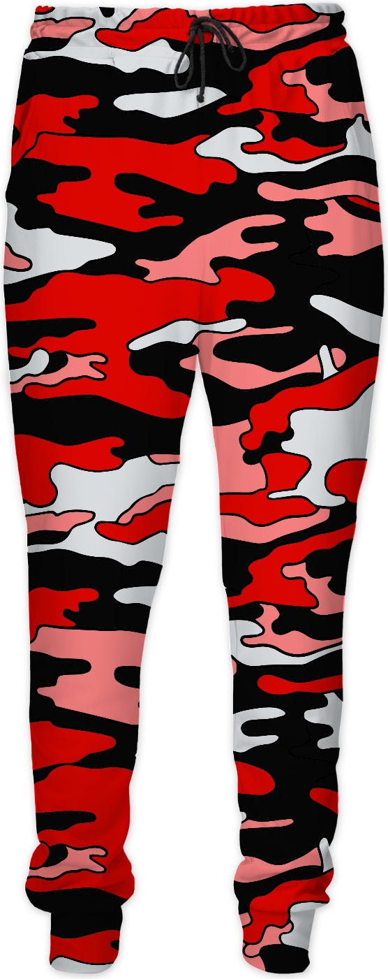 “Red & Black Camo” Joggers