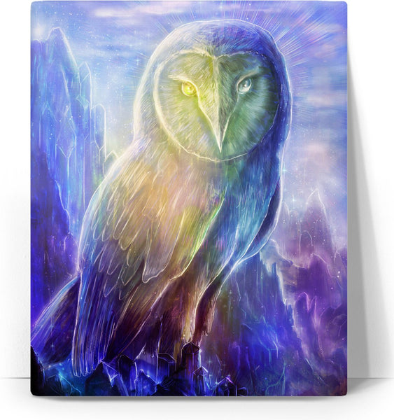 Crystalline Owl Canvas