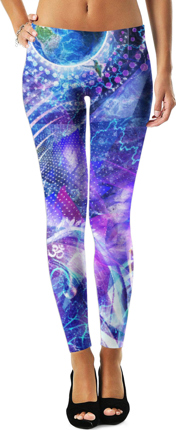 Cosmic Visionary Festival Leggings