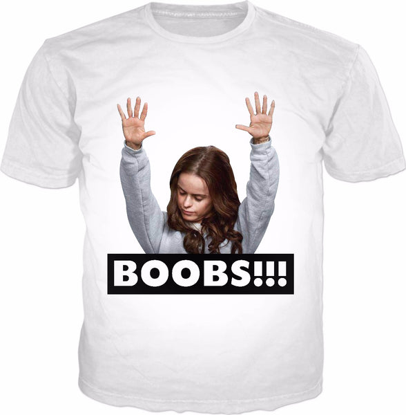 Taryn Manning Praise BOOBS White T-shirt