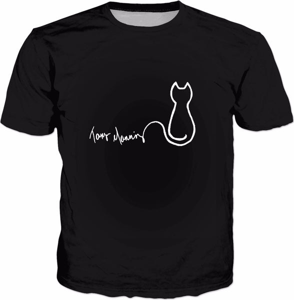 Taryn Manning - Signature Cat Black T-Shirt