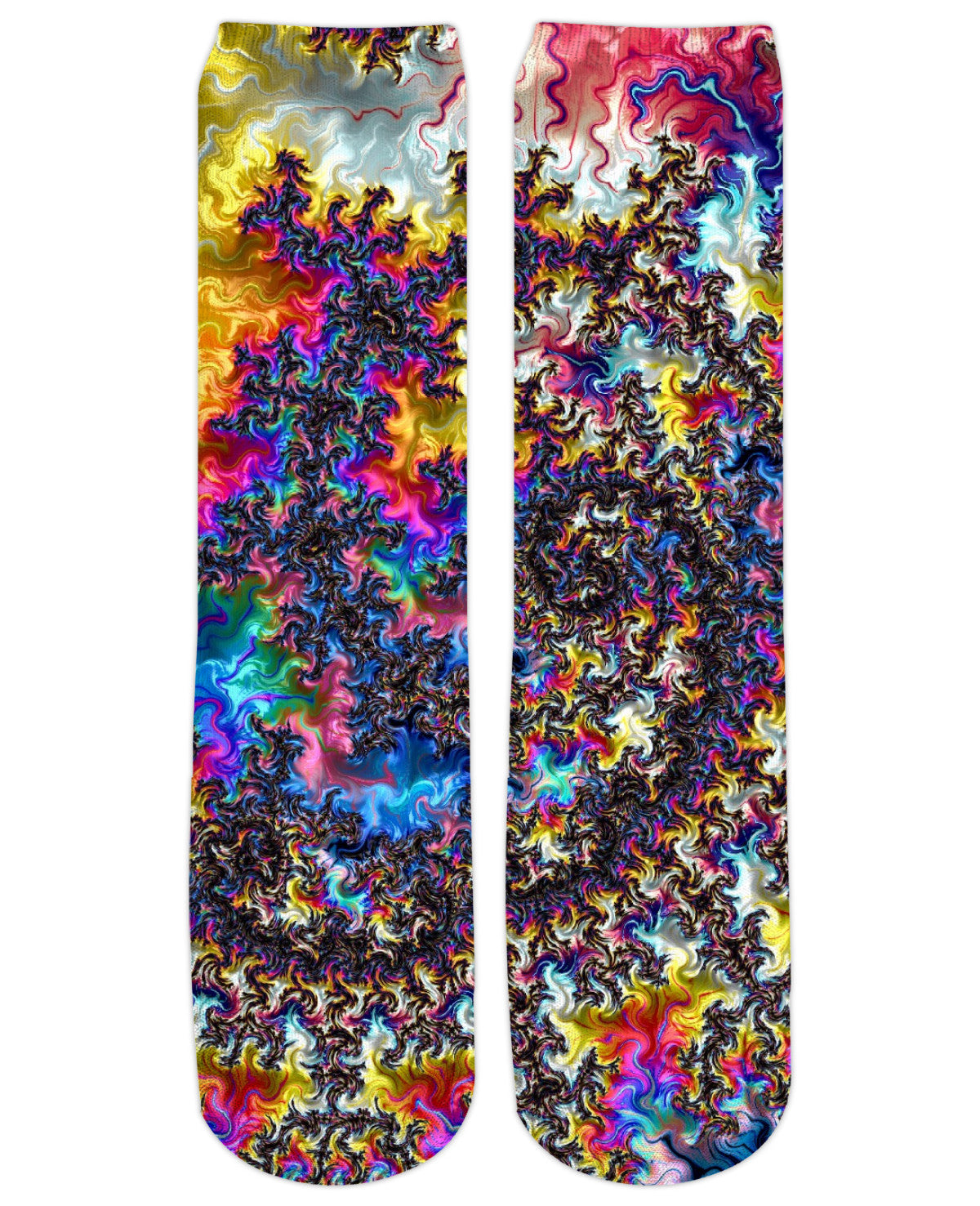 Fractal Acid Crew Socks