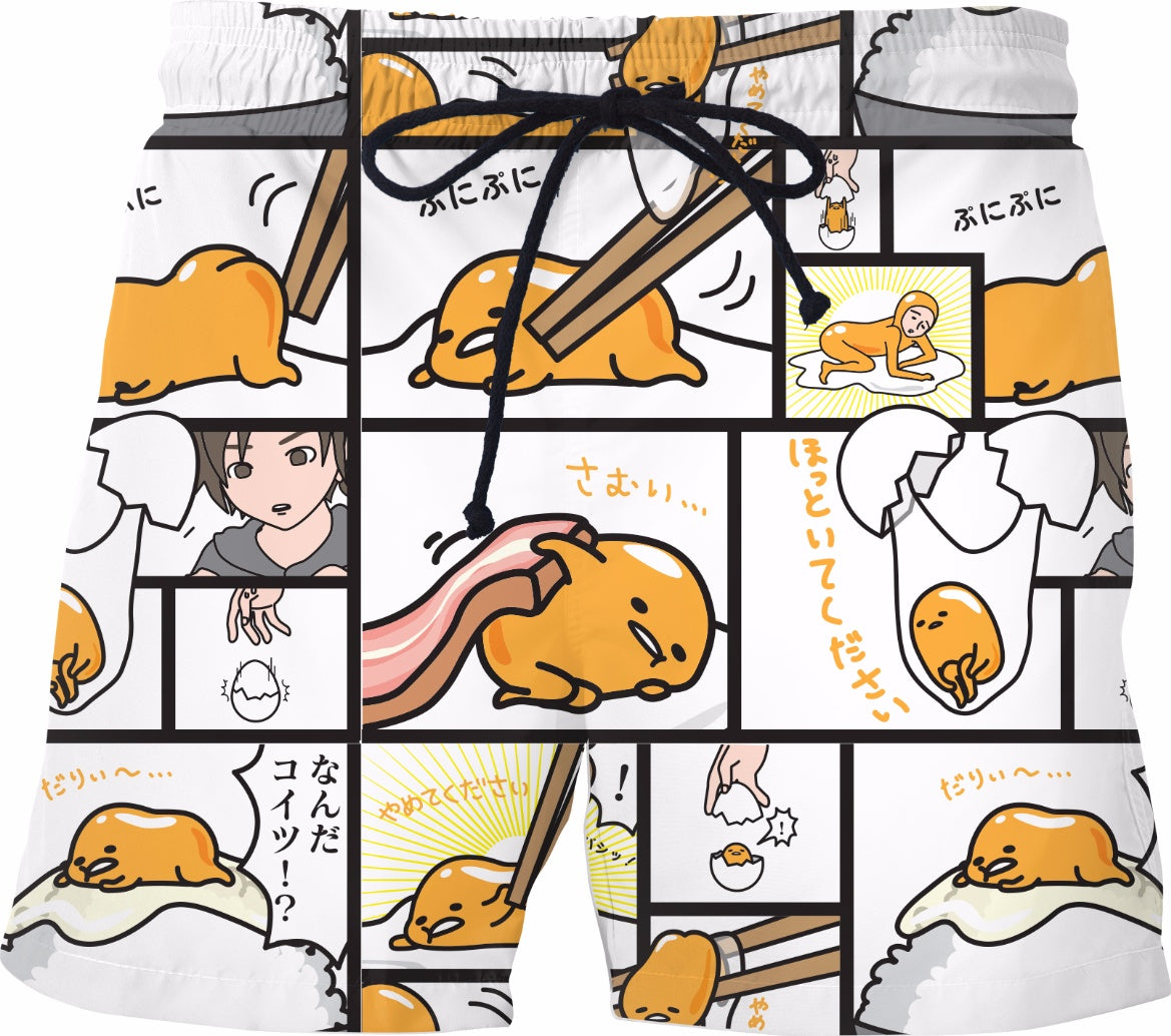 Gudetama Comic Swim Shorts