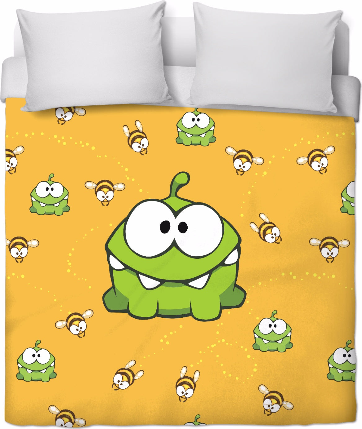 Om Nom & Bees Duvet Cover