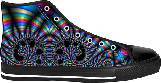 Fractal Dream High Top Shoes