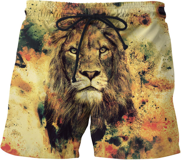 Lion -The King II Swim Trunks