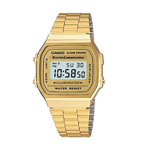 Casio Vintage Gold Metal Band Illuminator Alarm Watch