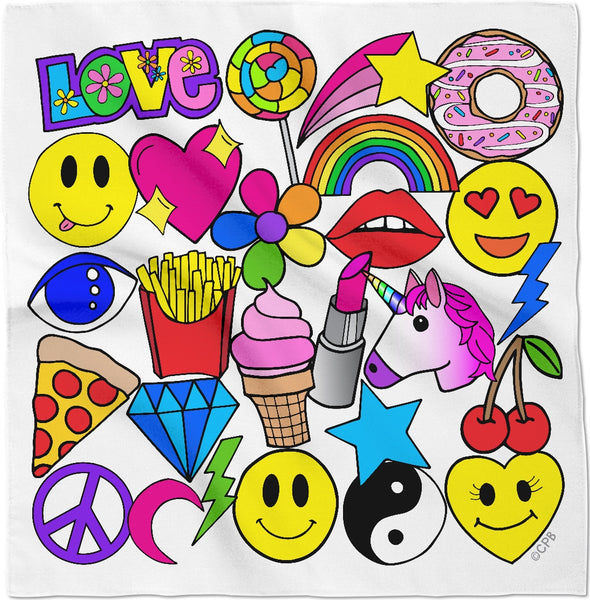 Emoji Love Bandana