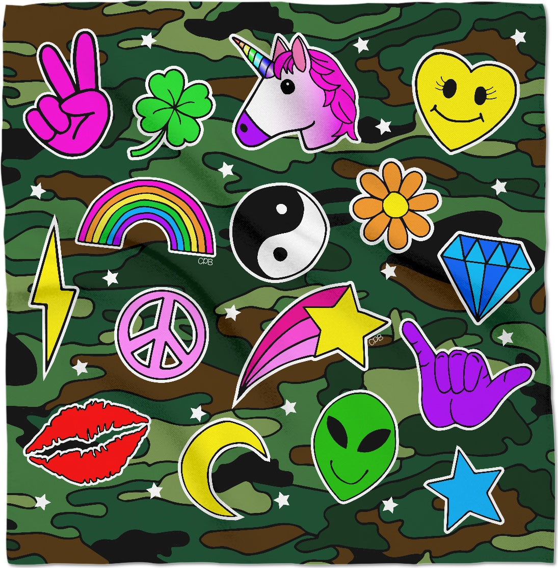 Camo Icons Bandana